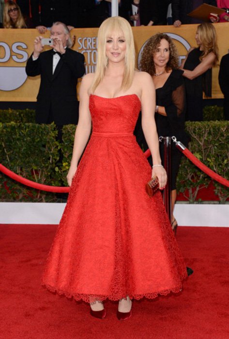 LOS ANGELES, CA - JANUARY 27:  Actress Kaley Cuoco attends the 19th Annual Screen Actors Guild Awards at The Shrine Auditorium on January 27, 2013 in Los Angeles, California. (Photo by Jason Merritt/WireImage) 23116_014_1553.jpg