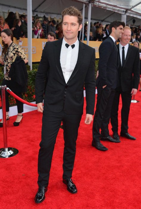 LOS ANGELES, CA - JANUARY 27:  Actor Matthew Morrison arrives at the 19th Annual Screen Actors Guild Awards held at The Shrine Auditorium on January 27, 2013 in Los Angeles, California.  (Photo by Alberto E. Rodriguez/Getty Images)