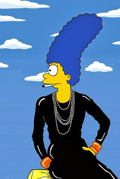 marge-simpson-coco-chanel-famous-shot-campaign-art-cartoon-illustration-satire-sketch-fashion-luxury-style-iconic-shot-dresses-all-the-time-the-simspsons-humor-chic-by-alexsandro-palomb