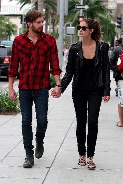 Caleb Followill of rock band Kings of Leon holds hands with a female companion after having lunch at the Petrossian restaurant Los Angeles, California - 29.05.09 Credit: (Mandatory): WENN.com