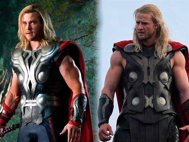 3. Chris Hemsworth ve İkiz Dublörü Bobby Holland Hanton (Thor)