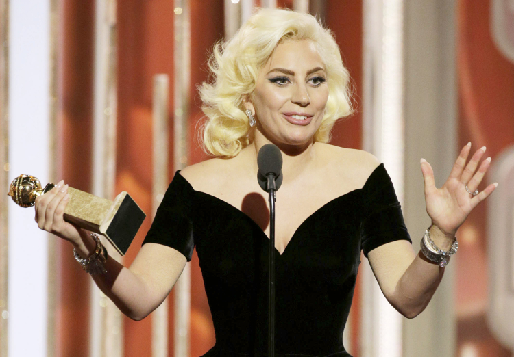 BEVERLY HILLS, CA - JANUARY 10: In this handout photo provided by NBCUniversal,   Lady Gaga accepts the award for Best Actress - Limited Series or TV Movie for "American Horror Story: Hotel" during the 73rd Annual Golden Globe Awards at The Beverly Hilton Hotel on January 10, 2016 in Beverly Hills, California.  (Photo by Paul Drinkwater/NBCUniversal via Getty Images)