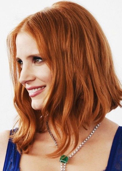 JESSICA CHASTAIN'IN İLHAM VERİCİ SAÇ MODELLERİ 12