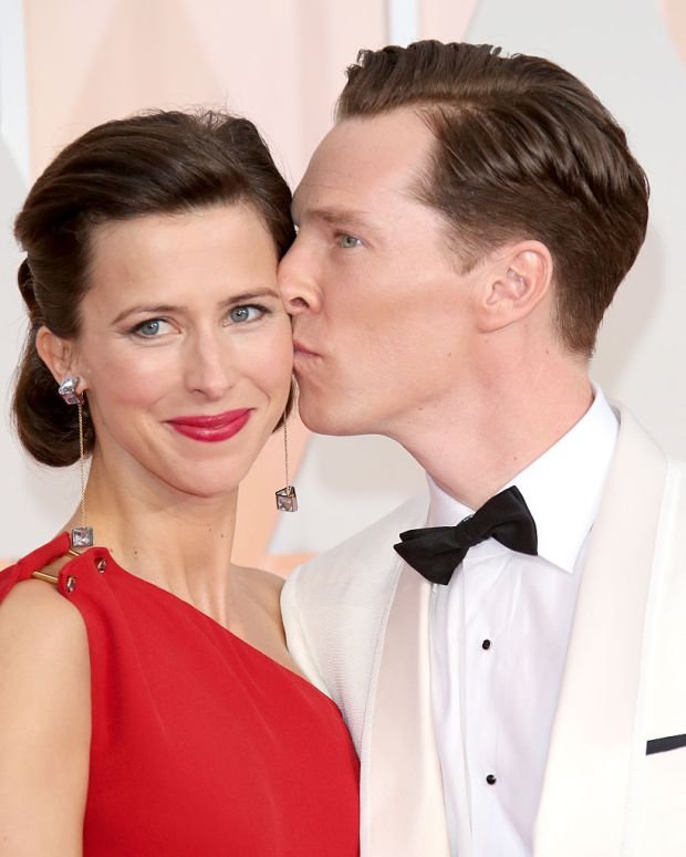 HOLLYWOOD, CA - FEBRUARY 22: (L-R) Sophie Hunter and Benedict Cumberbatch arrive at the 87th Annual Academy Awards at Hollywood & Highland Center on February 22, 2015 in Los Angeles, California. (Photo by Dan MacMedan/WireImage) *** Local Caption *** Sophie Hunter; Benedict Cumberbatch