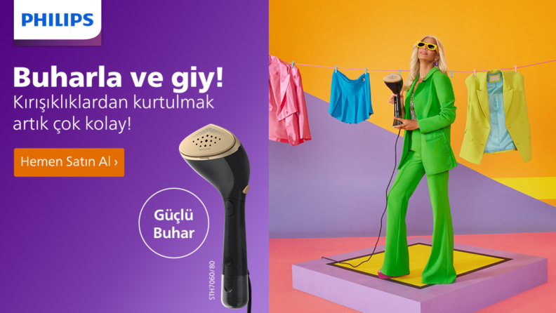 Philips Buharlı Düzleştirici 7000 Serisi ile her yerde kusursuz görün, buharla ve giy! 