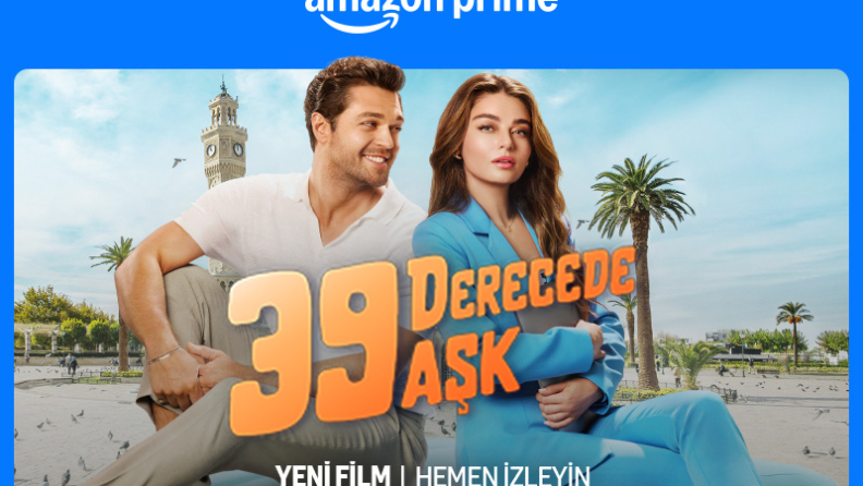 Başrollerinde Ayça Ayşin Turan ve Furkan Andıç’ın yer aldığı 39 Derecede Aşk bugün Prime Video’da!